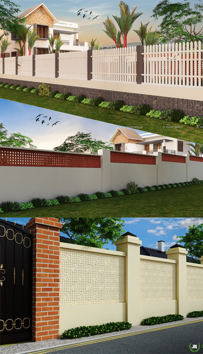 Precast compound walls in Vietnam